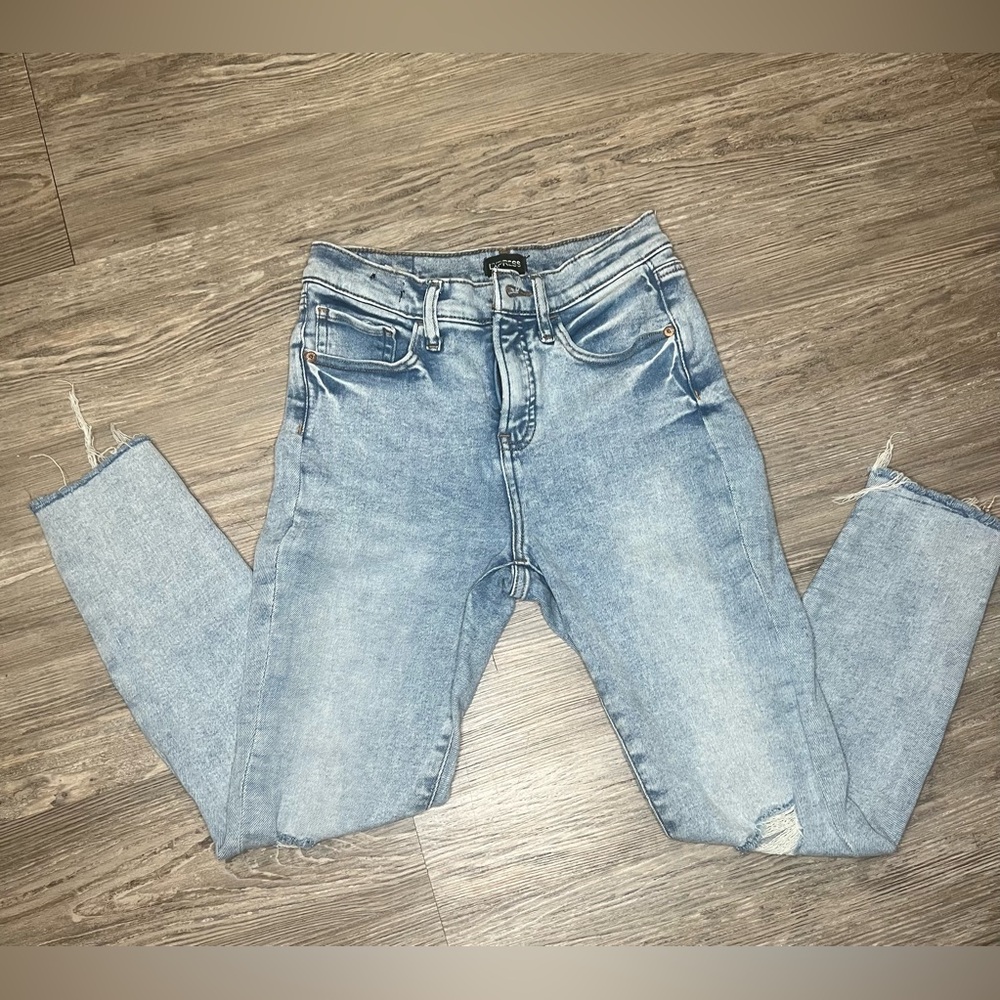 Express Light Wash Skinny Jeans